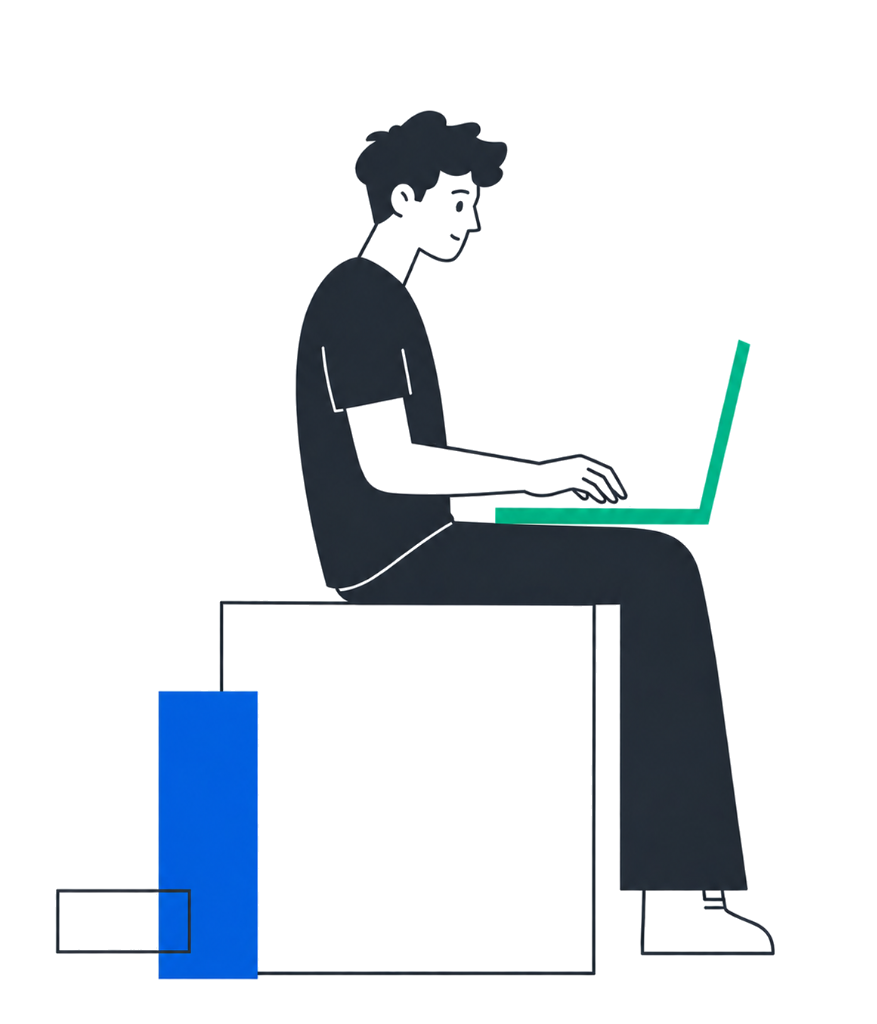 M. Manichandra Babu - Full-Stack Developer Illustration